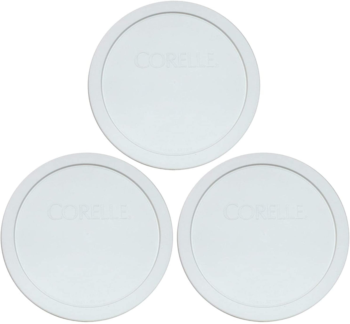 Corelle White 1-quart lid for the bowl, keeps contents fresh and stackable for fridge storage.