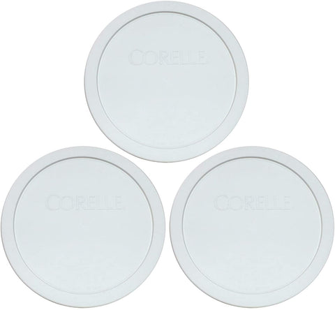 Corelle White 1-quart lid for the bowl, keeps contents fresh and stackable for fridge storage.
