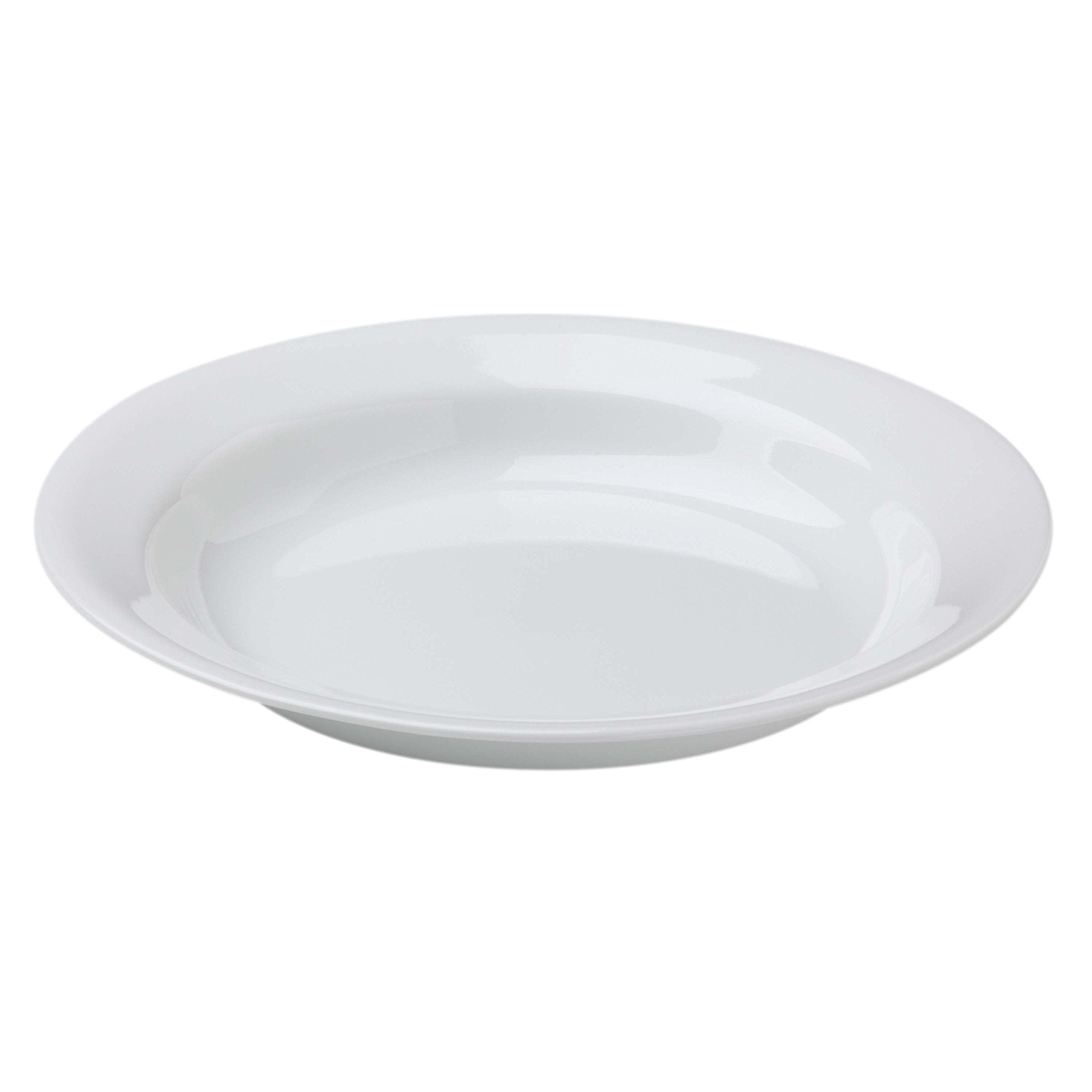 Corelle Winter Frost White 15oz Rimmed Soup Bowl for everyday meals and easy reheating.