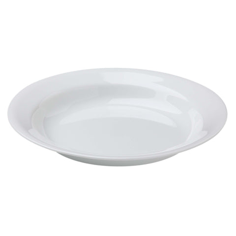 Corelle Winter Frost White 15oz Rimmed Soup Bowl for everyday meals and easy reheating.