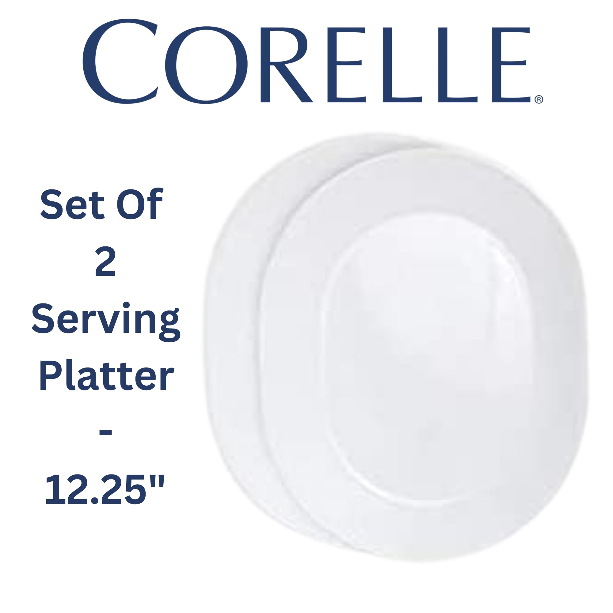 Corelle Winter Frost White 2-quart serving bowl, perfect for salads and sides.