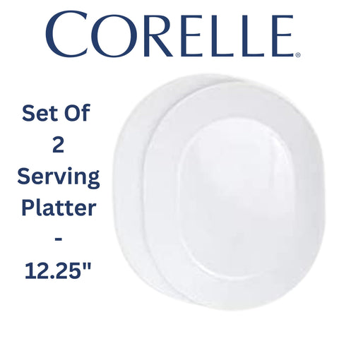 Corelle Winter Frost White 2-quart serving bowl, perfect for salads and sides.