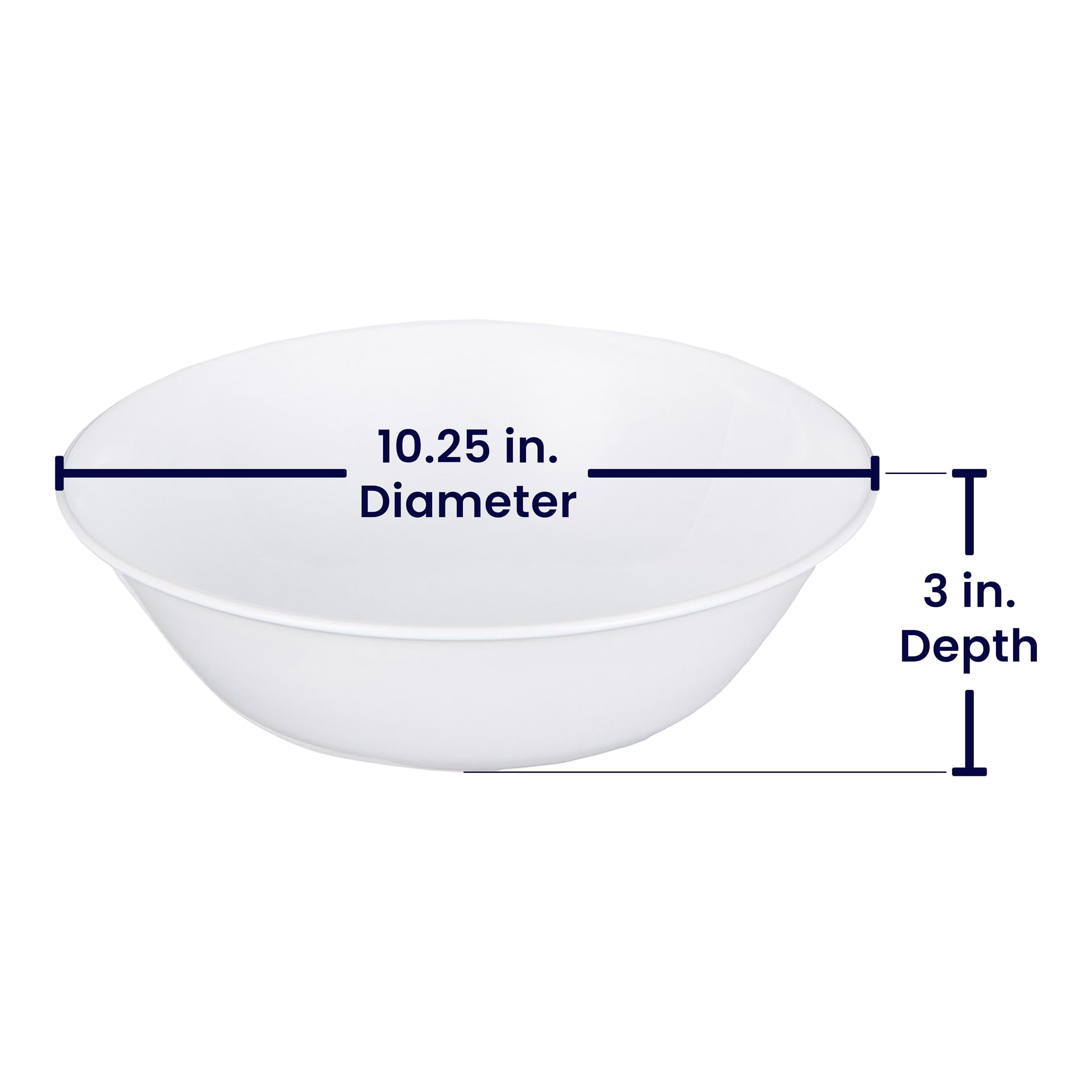 Corelle Winter Frost 2qt bowl in microwave, convenient reheating option.