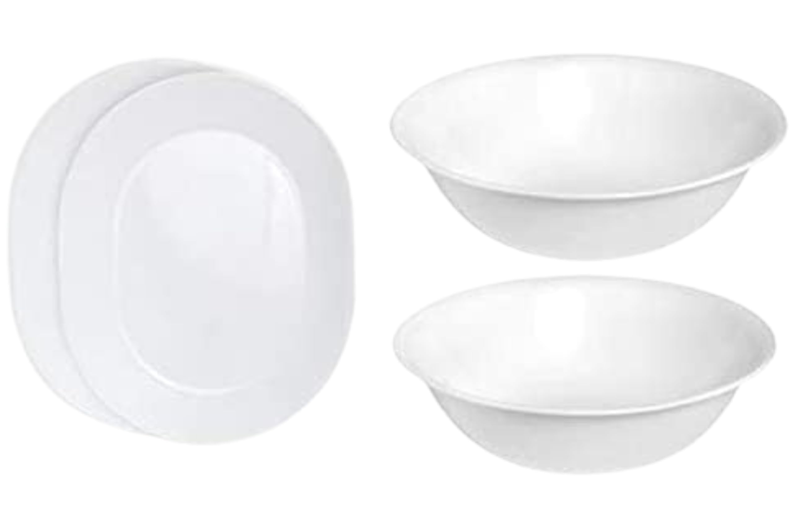 Corelle Winter Frost White 12-1/4-inch serve platter, ideal for entertaining and family meals.