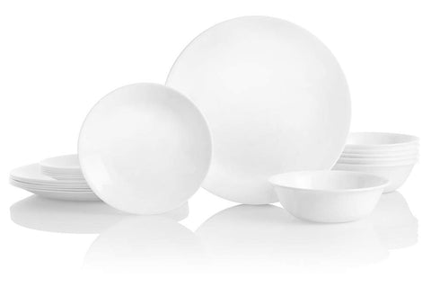Corelle Winter Frost White soup bowls ready for soup or cereal