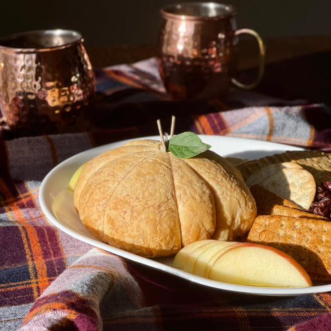 Corelle Winter Frost White platter stackable display saves cupboard space.