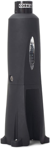 Cork Pops Legacy foil cutter on base enables quick foil removal.