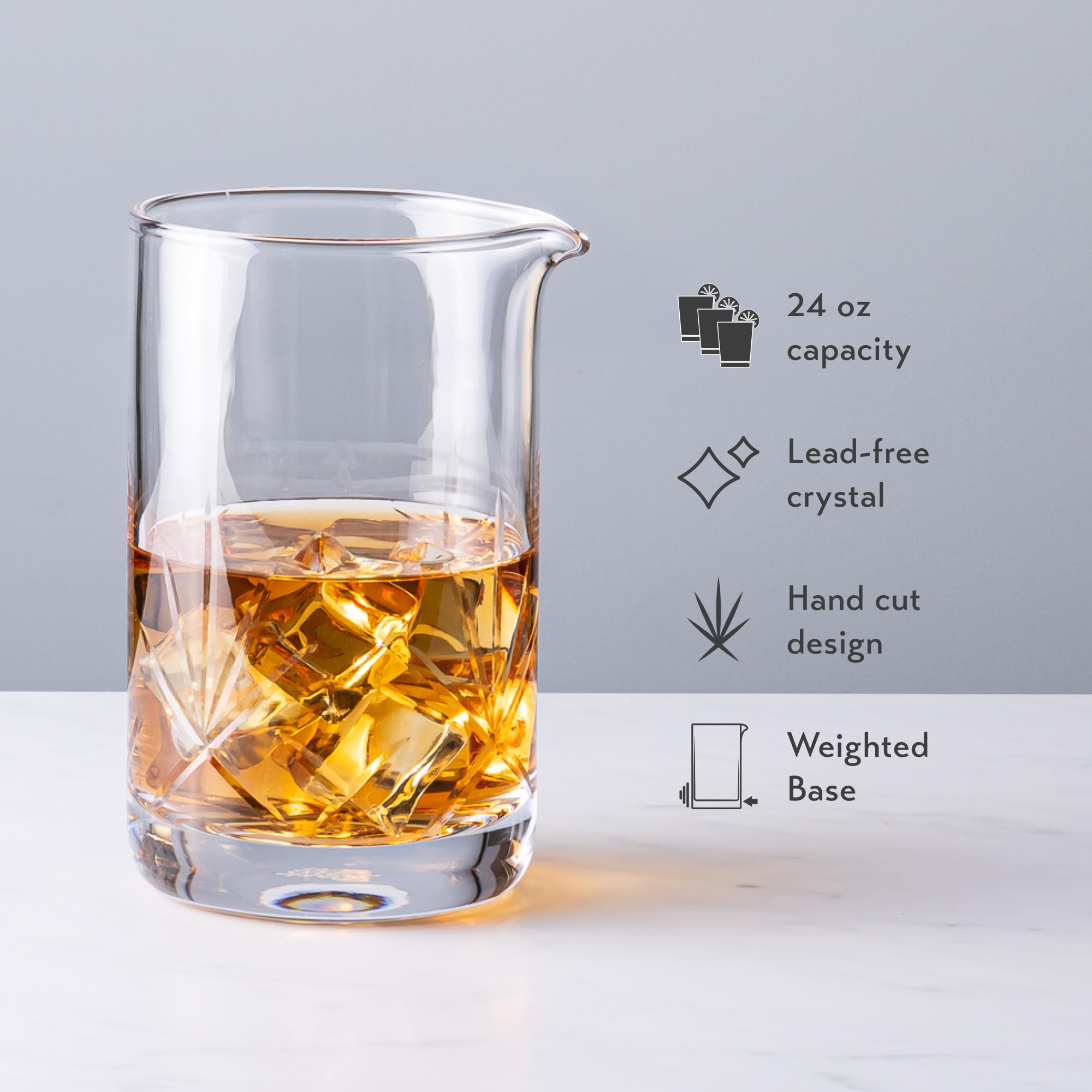 Cork & Mill strainer designed for a snug fit with the mixing glass.