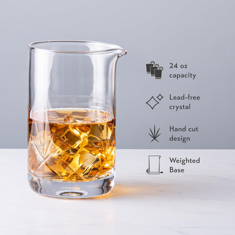 Cork & Mill strainer designed for a snug fit with the mixing glass.