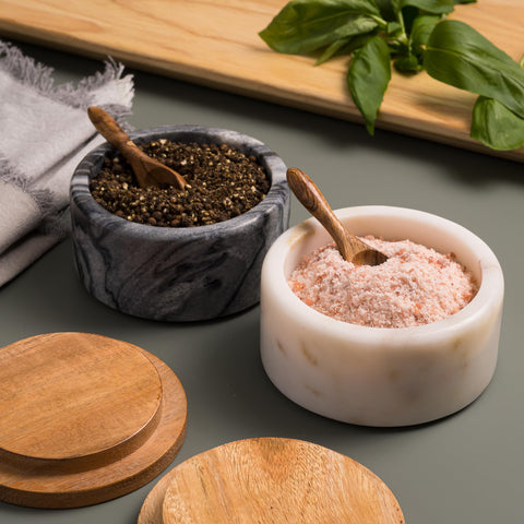 Cork & Mill wide 4-inch design bowls facilitate easy pinching or scooping during cooking.