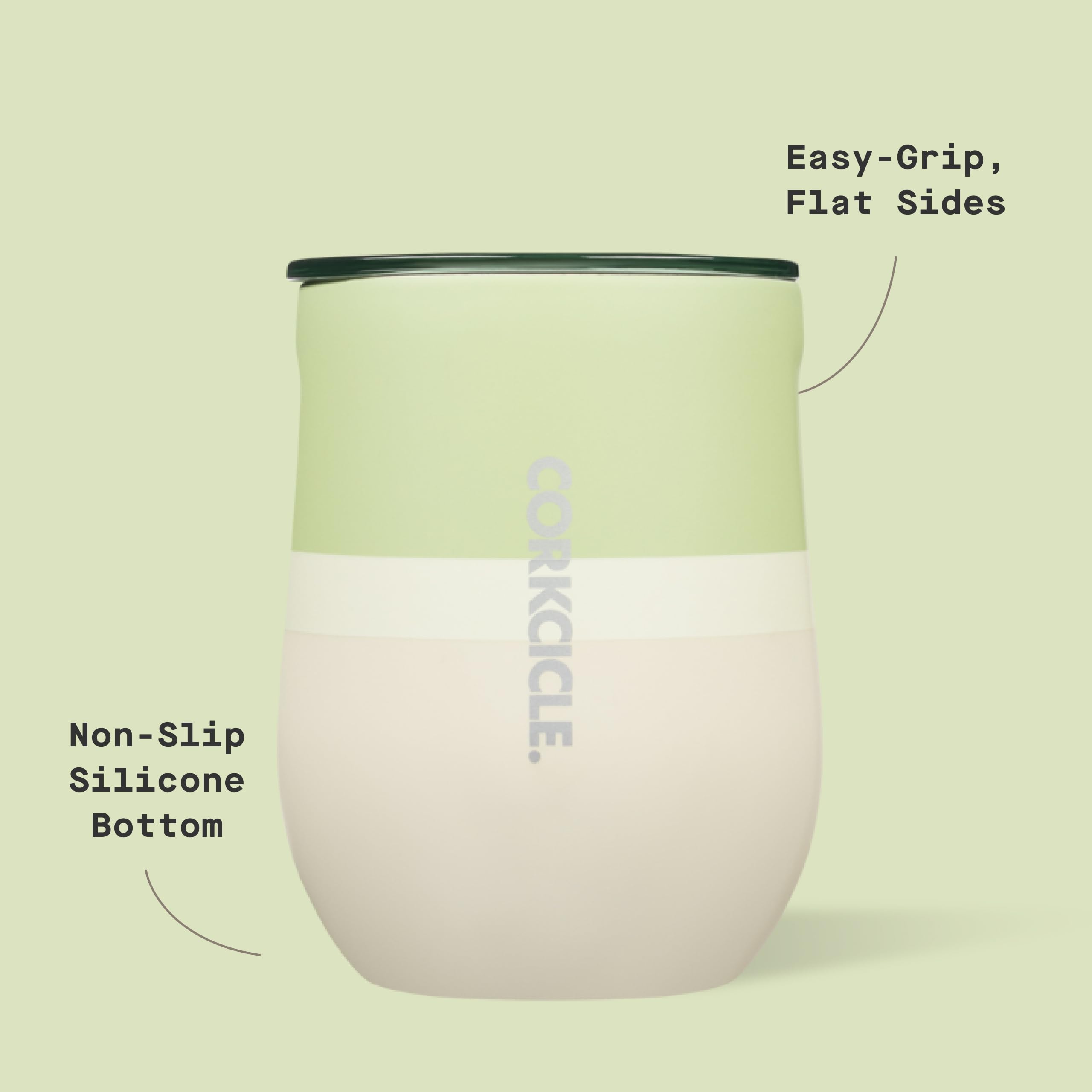 Corkcicle BPA-free stainless steel and top-rack dishwasher safe