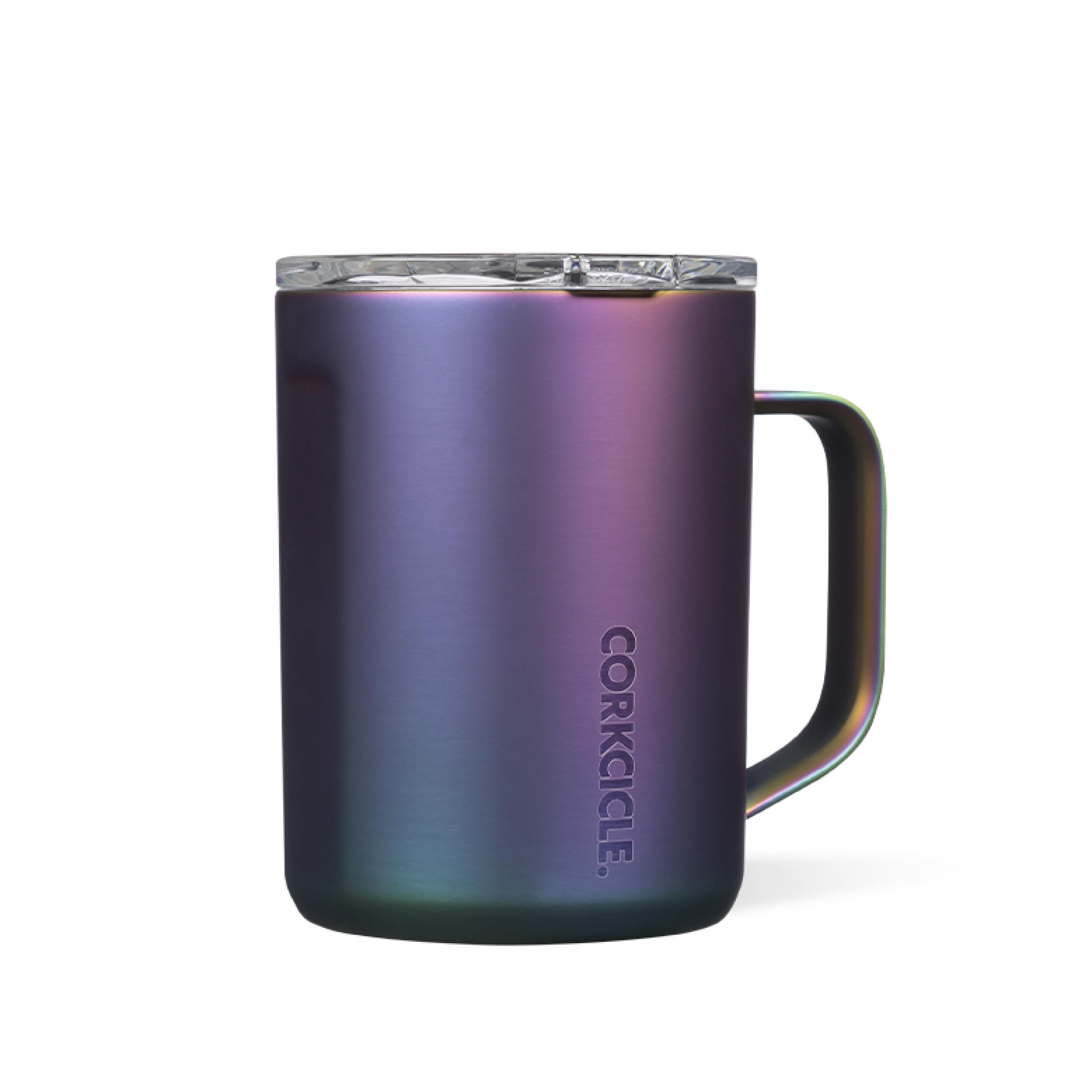 Corkcicle Classic Coffee Mug 16oz with triple insulation keeps drinks hot on the go.