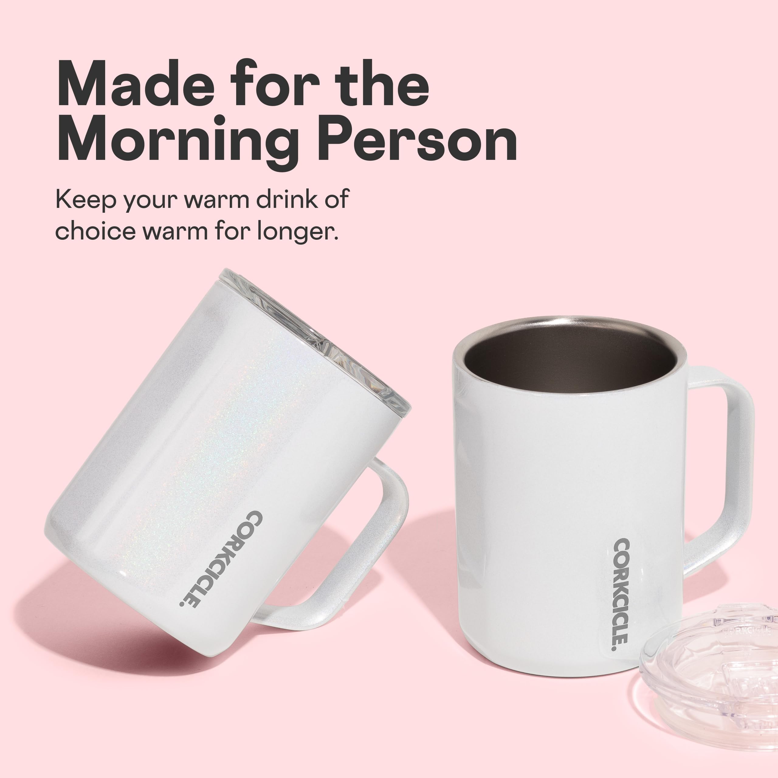 Corkcicle dishwasher-safe design makes cleanup quick after coffee or tea.
