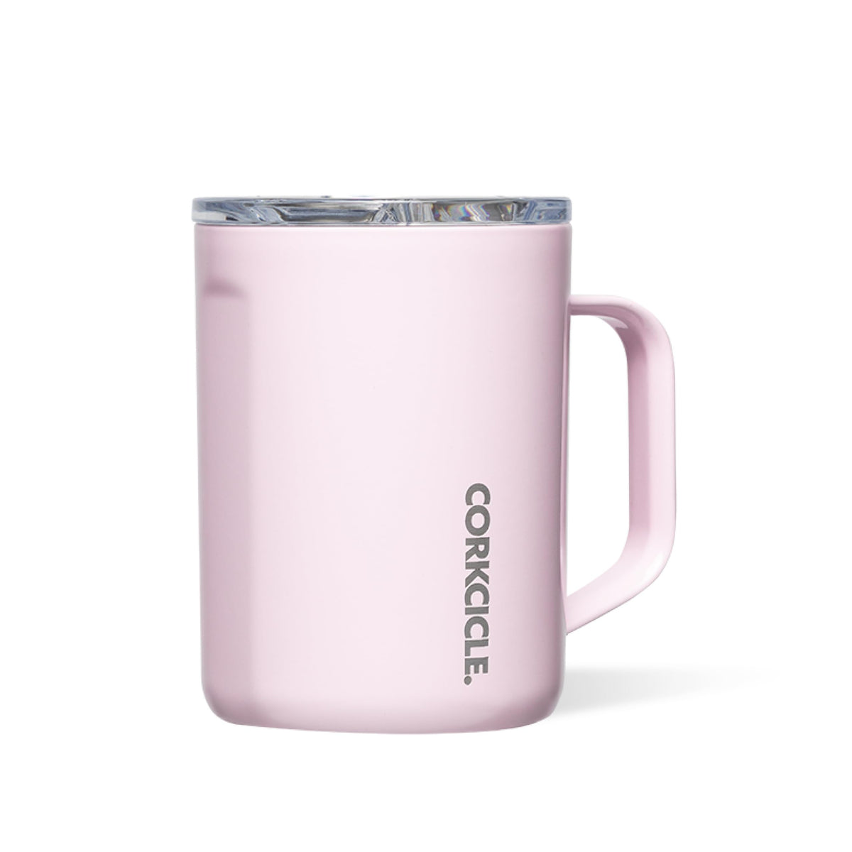 Corkcicle Classic Coffee Mug with sliding shatter-proof lid keeps beverages secure on the go.