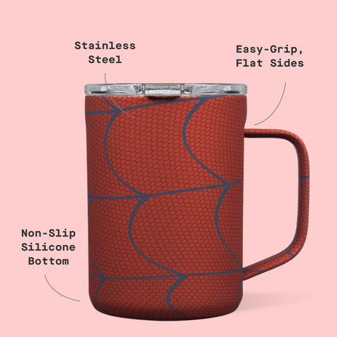 Corkcicle Classic Coffee Mug triple insulation detail, keeps drink hot longer