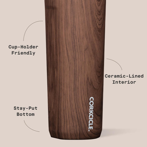 Corkcicle Commuter Cup slim glossy finish for sleek, portable style