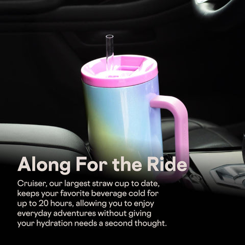 Corkcicle Cruiser 40oz dishwasher-safe top rack for easy cleaning.