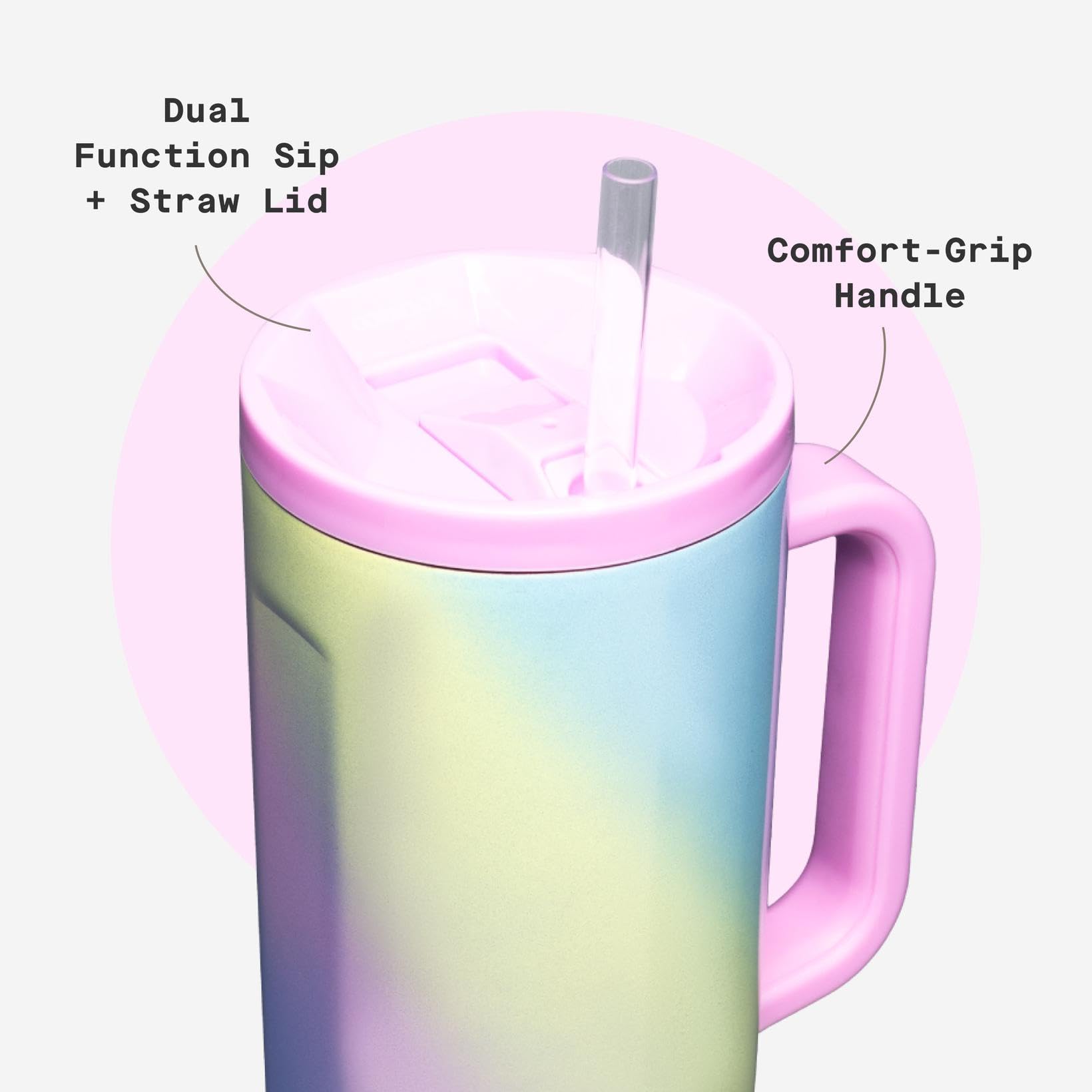 Corkcicle Cruiser 40oz outdoor use shows ready hydration on the trail.