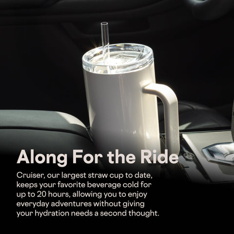 Corkcicle Cruiser 40 oz tumbler keeps beverages cold up to 20 hours