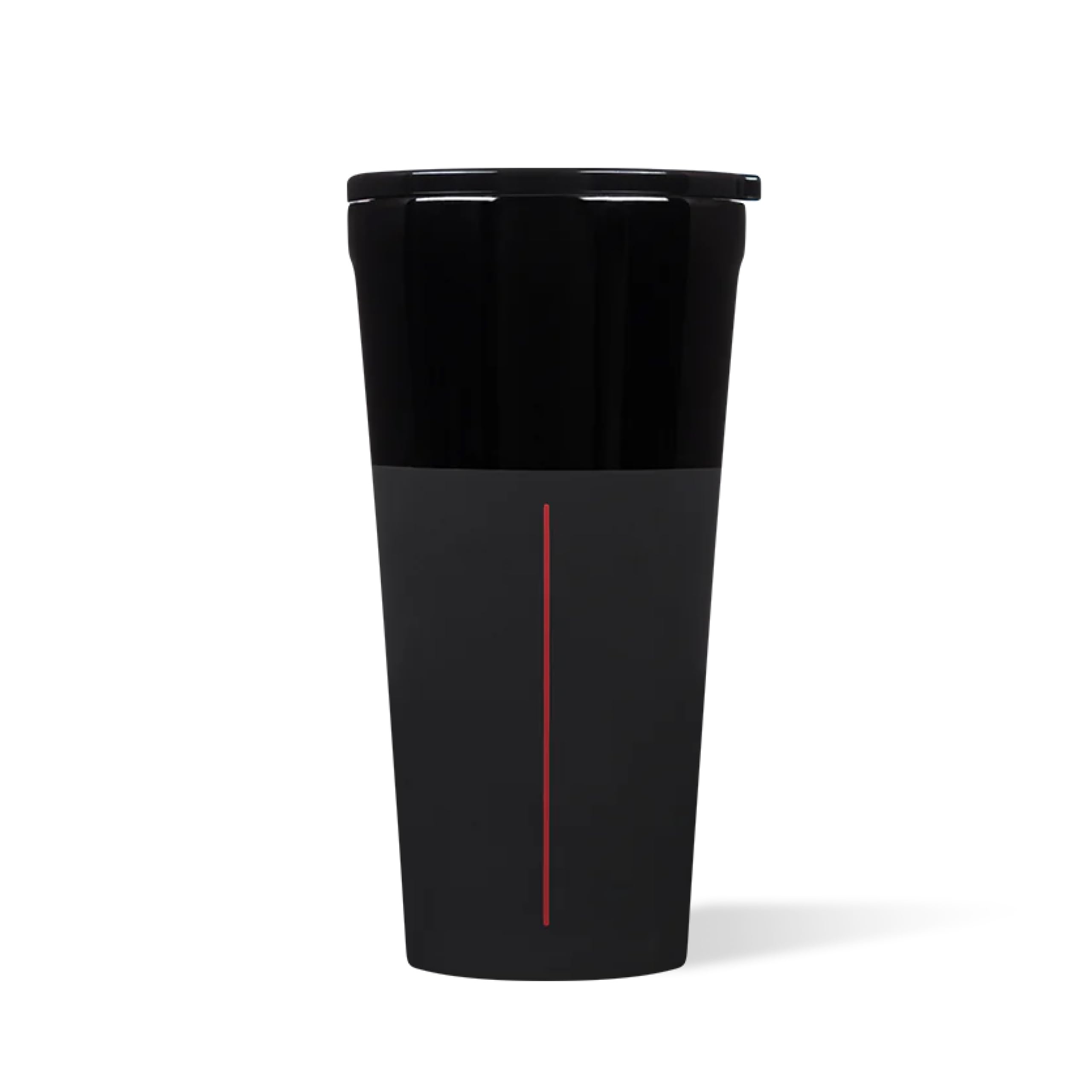 Corkcicle Disney Tumbler Darth Vader design side view keeps beverages cold during commutes.