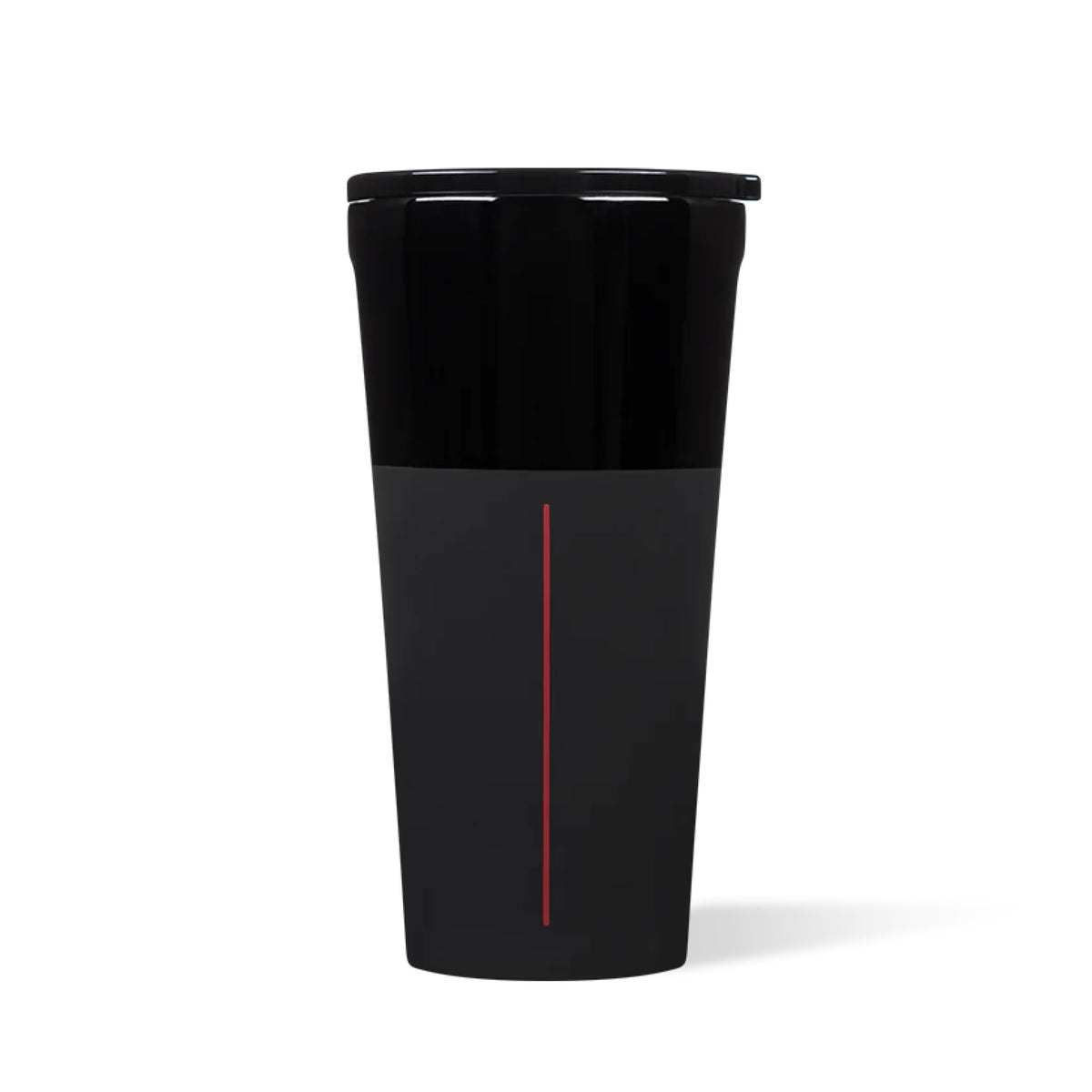 Corkcicle Disney Tumbler Darth Vader design side view keeps beverages cold during commutes.