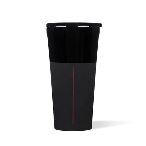 Corkcicle Disney Tumbler Darth Vader design side view keeps beverages cold during commutes.