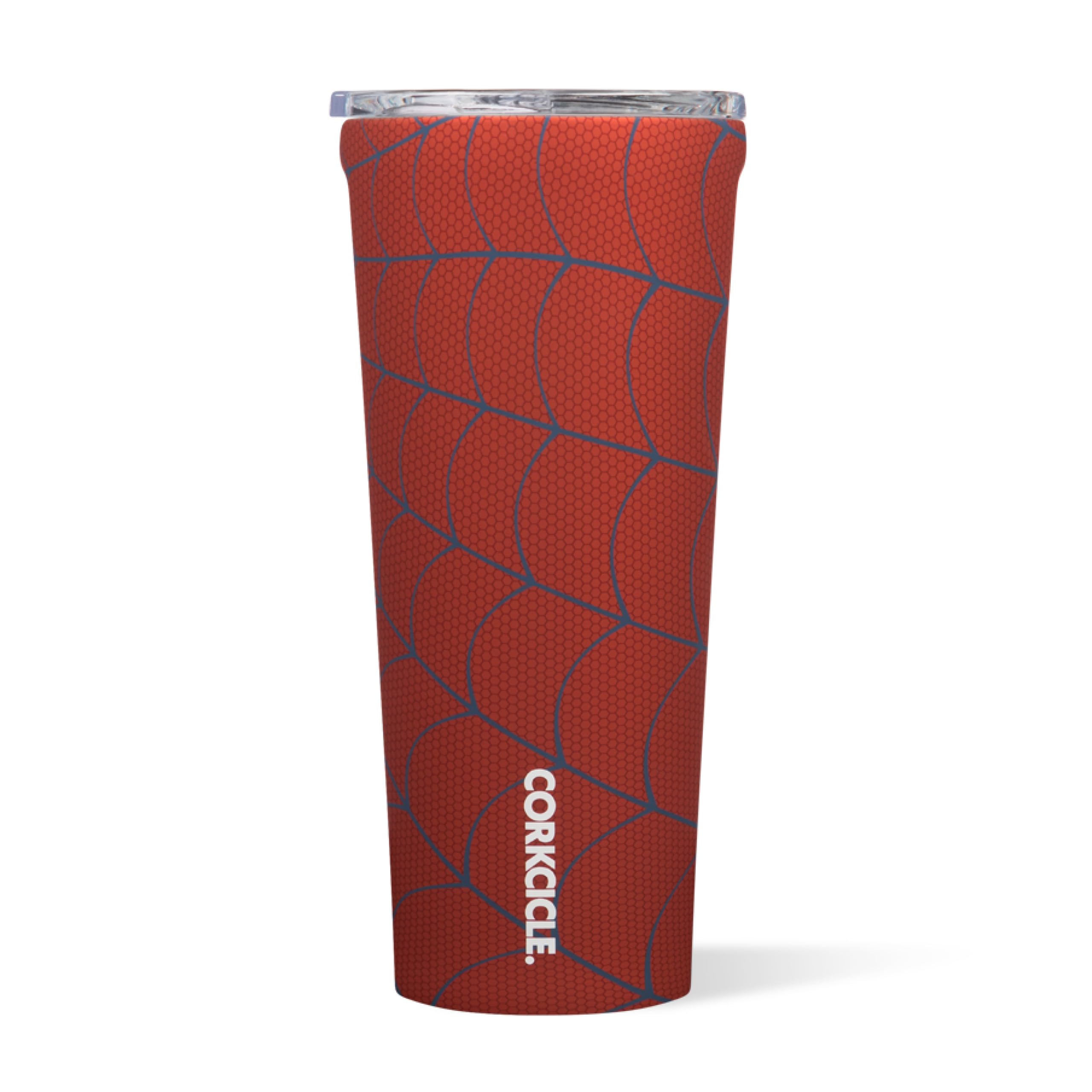 Corkcicle Disney Spider-Man 24oz tumbler with triple insulation keeps drinks icy on the go