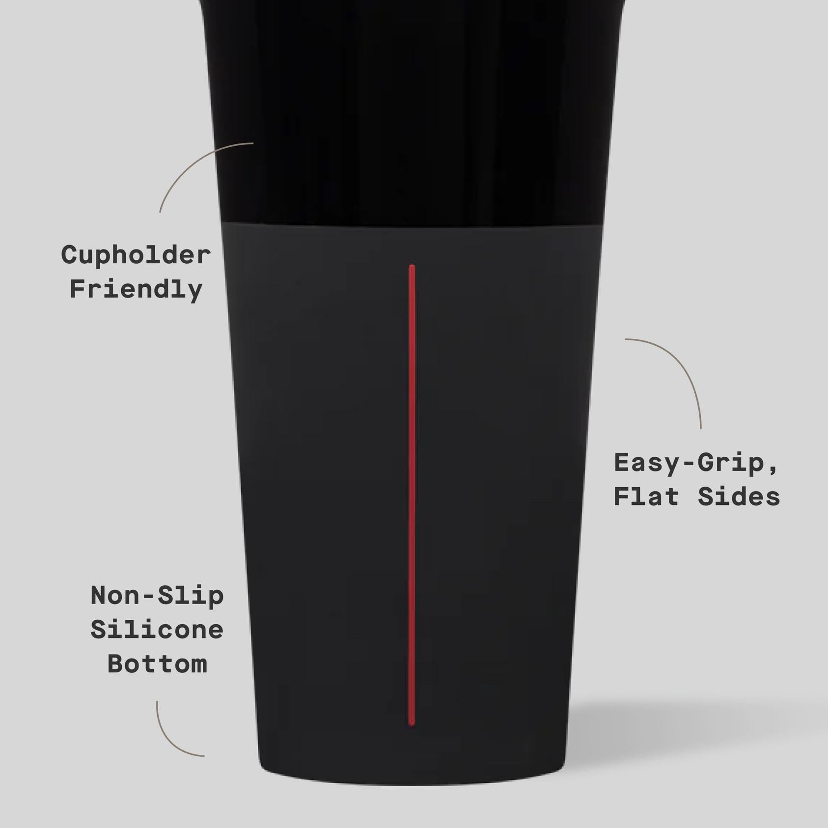 Corkcicle Disney Tumbler spill-proof lid prevents leaks during travel.