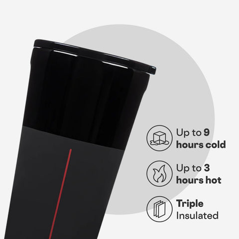 Corkcicle Disney Tumbler triple-insulation graphic demonstrates long-lasting cold retention.