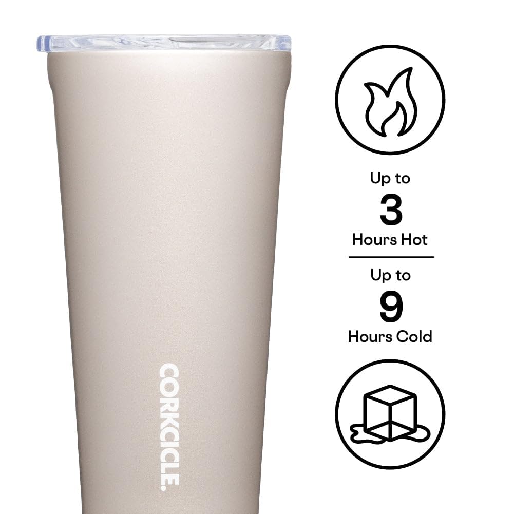 Corkcicle Pure Taste Tumbler ceramic interior close-up for flavor preservation on the move.