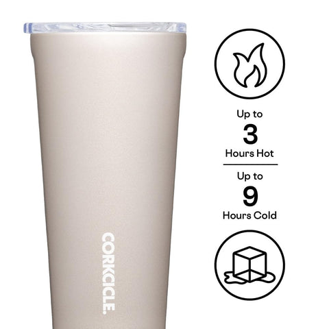 Corkcicle Pure Taste Tumbler ceramic interior close-up for flavor preservation on the move.