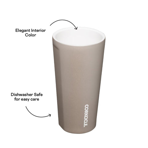 Corkcicle Pure Taste Tumbler dishwasher-safe and durable for daily travel.