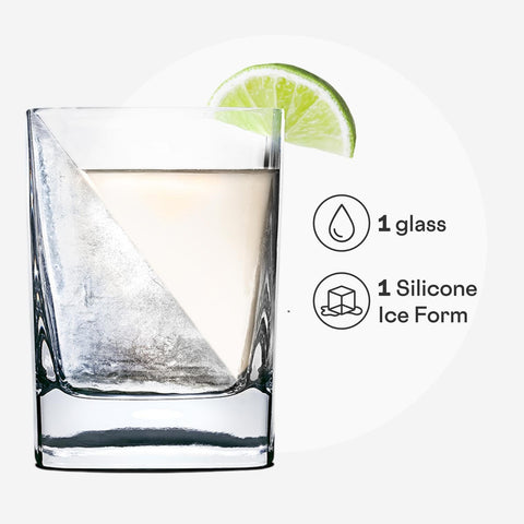 Corkcicle silicone ice mold wedge chills drinks without quick melting.