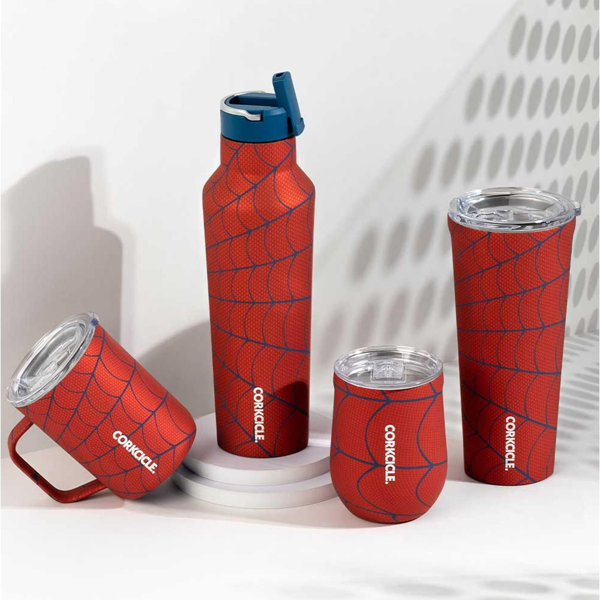 Corkcicle Spider-Man reusable design helps reduce waste on adventures