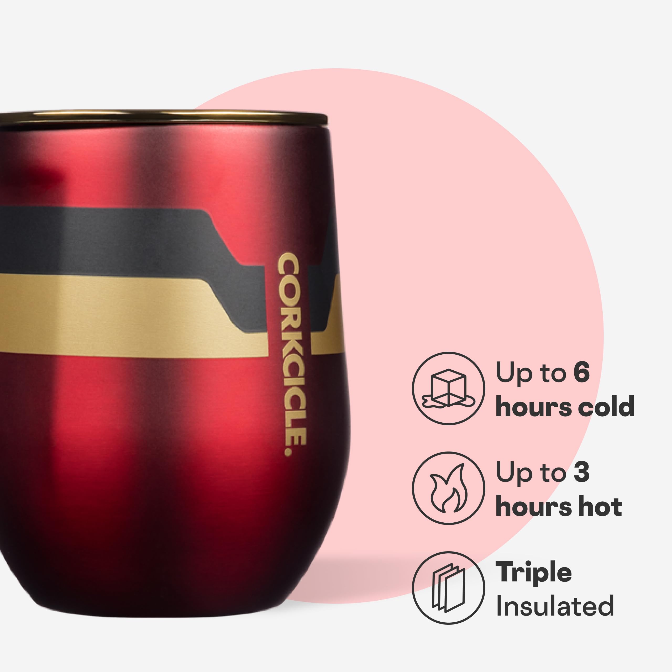 Corkcicle stainless steel tumbler 12oz is versatile for wine or coffee