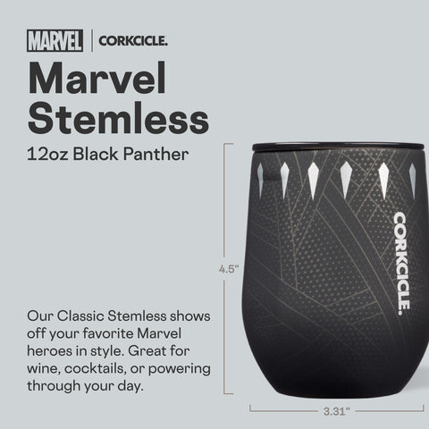 Corkcicle Stemless Tumbler 12oz flat sides visible, easy grip for travel and outdoor use