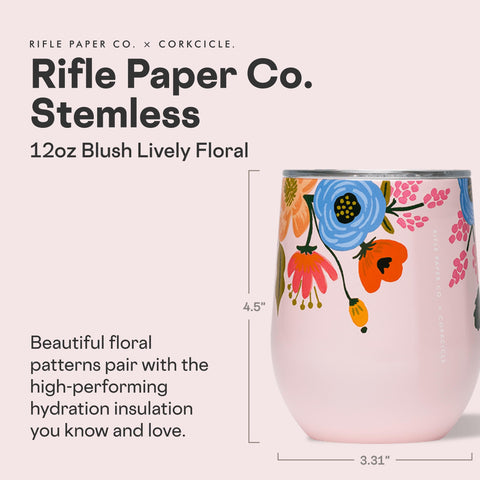 Corkcicle Stemless with secure flat sides for comfortable grip on the go.