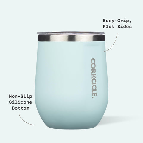 Corkcicle Stemless Tumbler inside-view showcases double insulation and clean lines