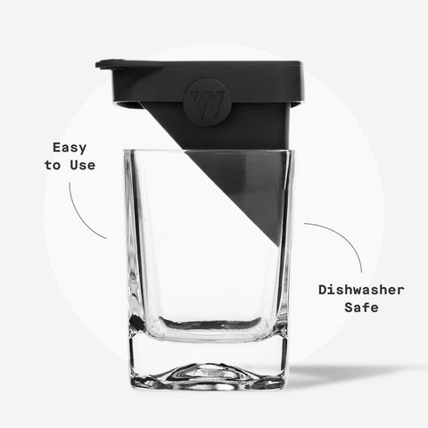 Gift-ready Corkcicle Whiskey Wedge packaging appeals to dads and hosts