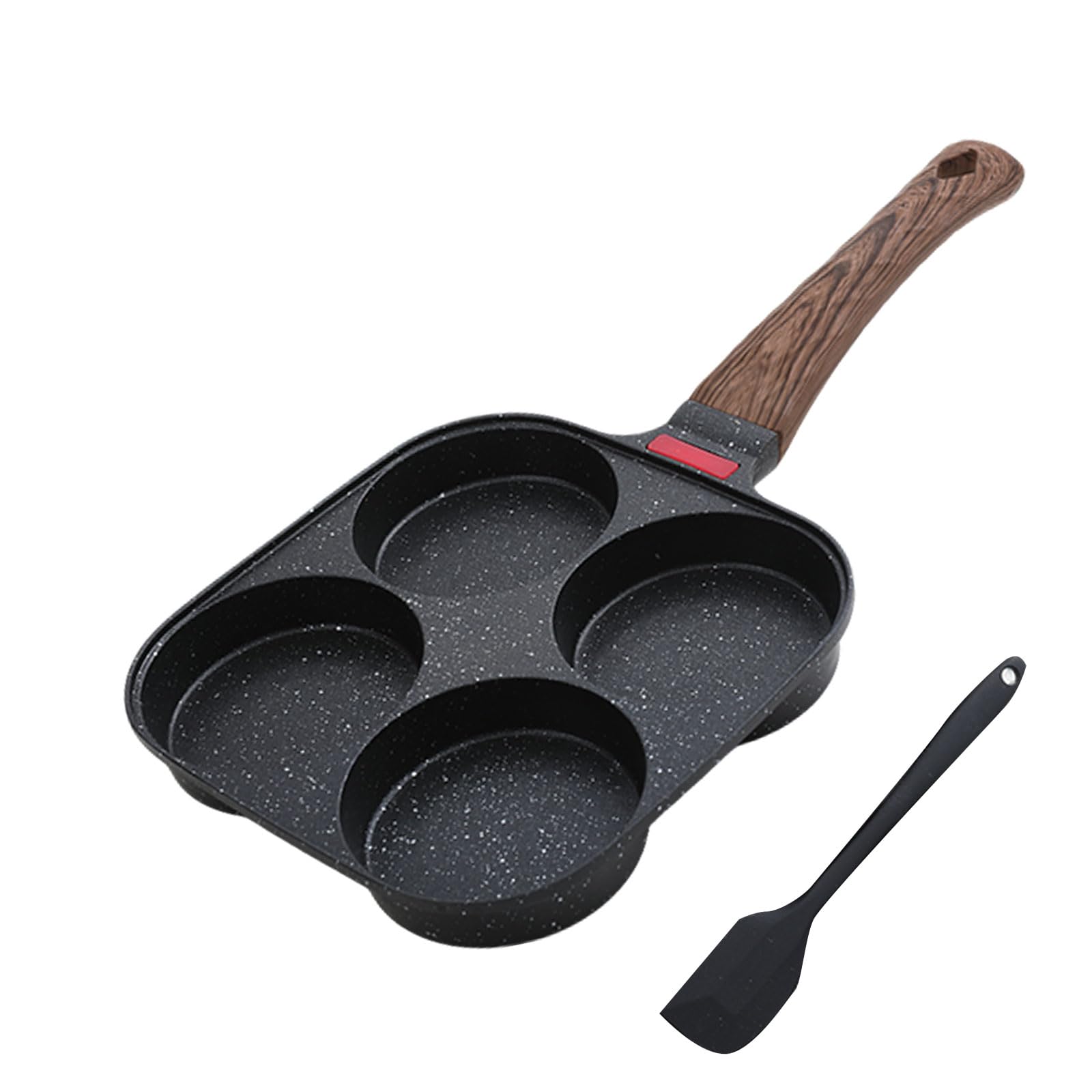 Corlekala 4-Cup Egg Pan assembly with four compartments for simultaneous cooking.
