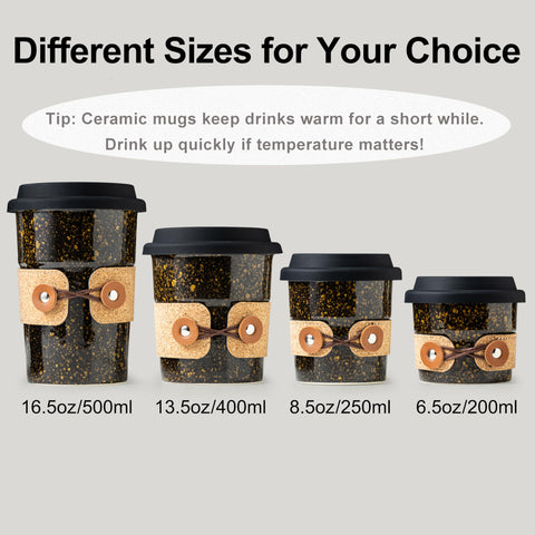 Cormomu 13.5oz travel cup ideal for commuting or home