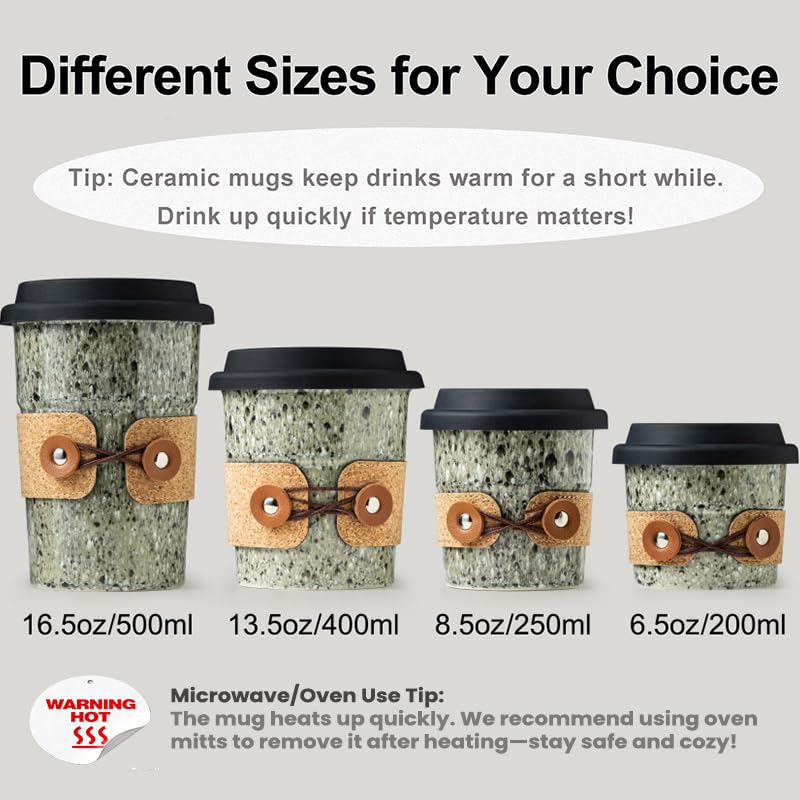 Cormomu Coffee Travel Mug fits standard cup holders for car travel