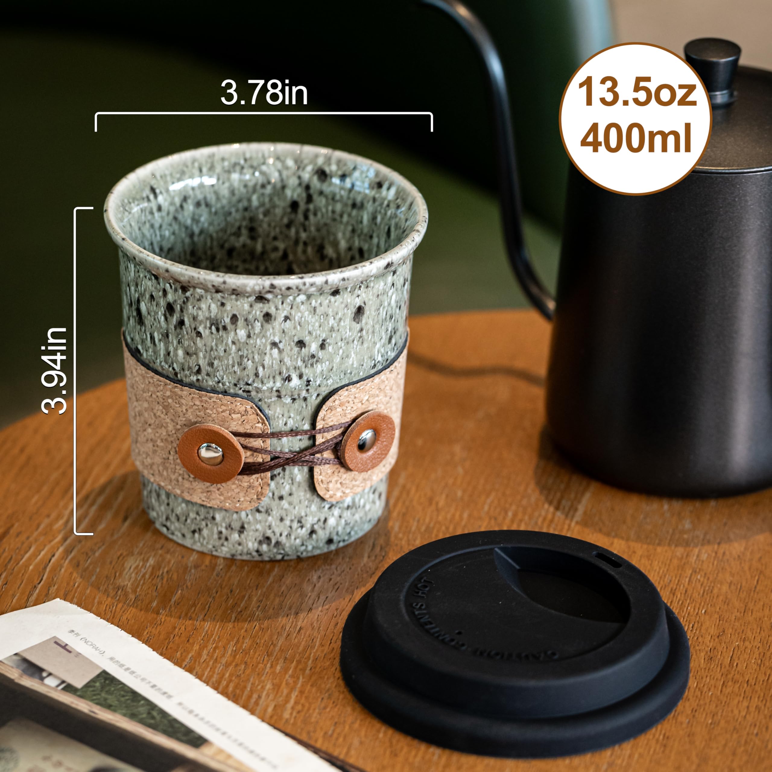 Cormomu Coffee Travel Mug lid closed demonstrates spill-proof design for on-the-go routines