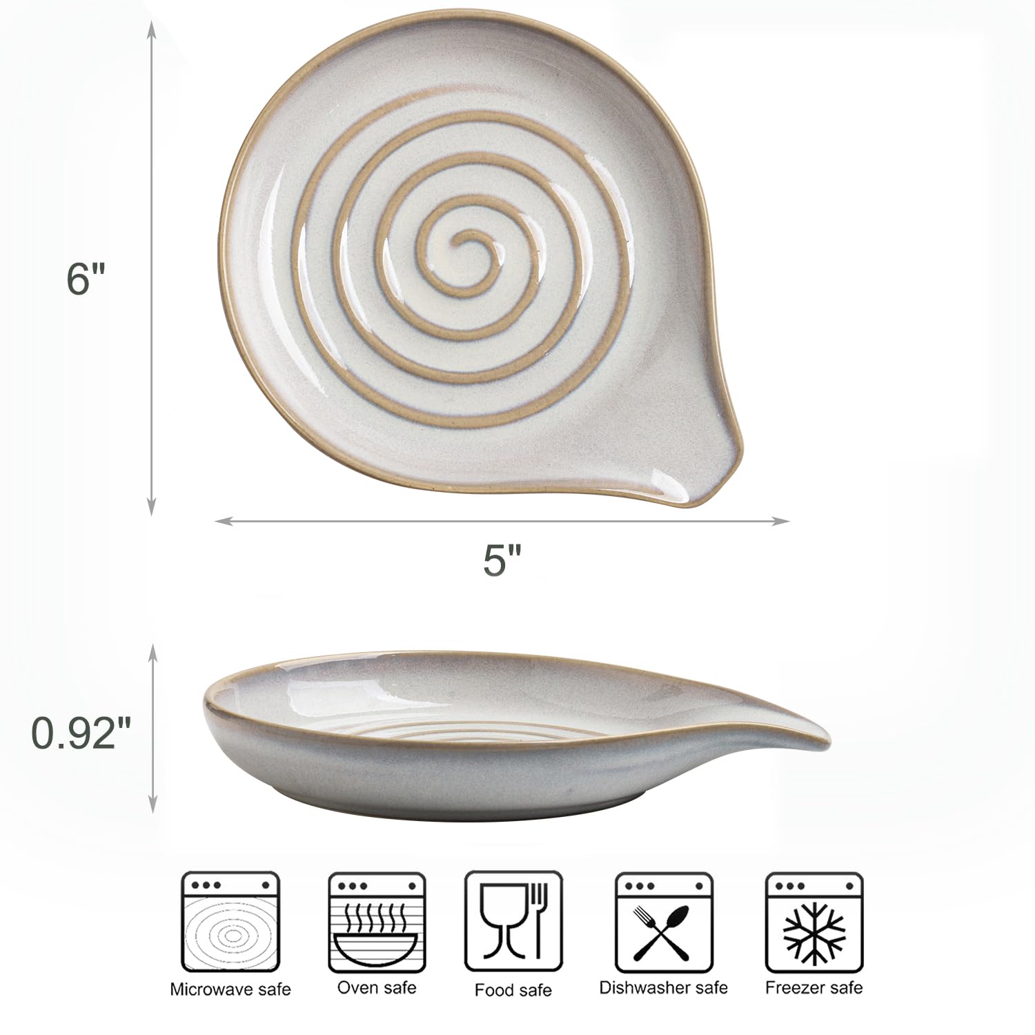 Cormomu heat-resistant ceramic holder keeps utensils upright and safe