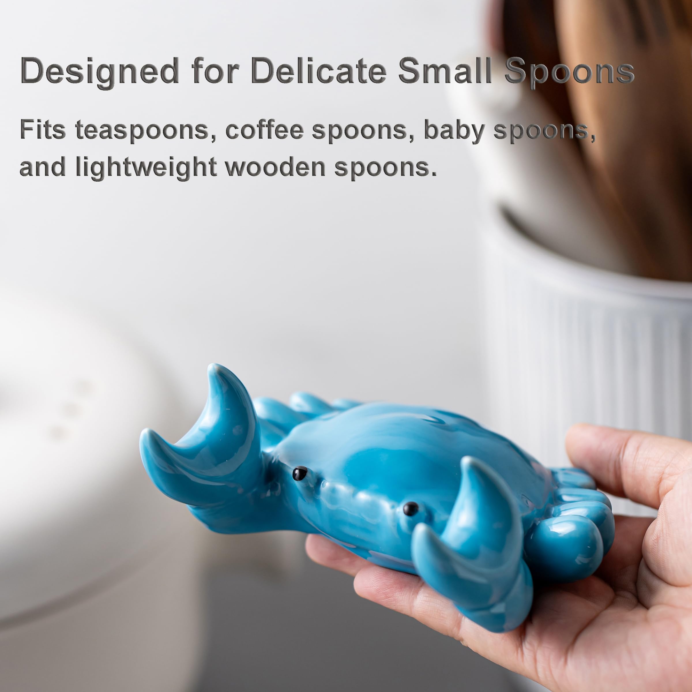 Cormomu heat-resistant ceramic spoon rest protects counters while hot utensils rest