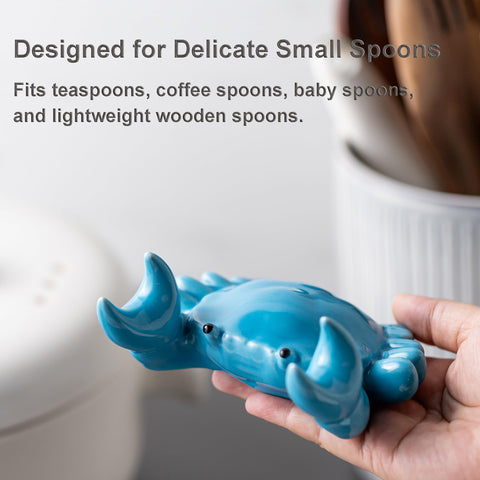 Cormomu heat-resistant ceramic spoon rest protects counters while hot utensils rest