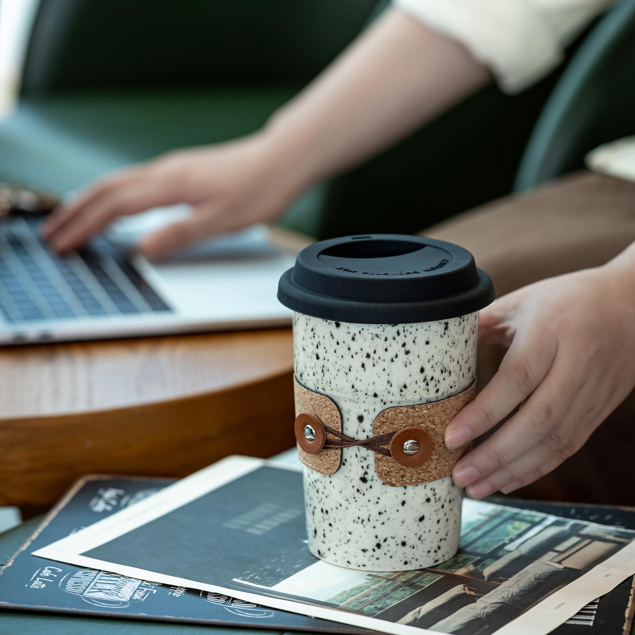 Cormomu leather band provides heat protection with a detachable sleeve