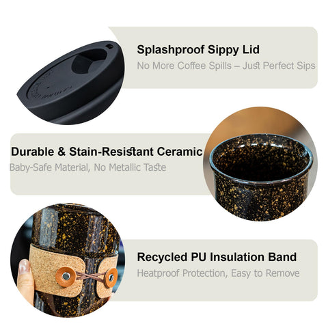 Cormomu mug is microwave and dishwasher safe for easy care