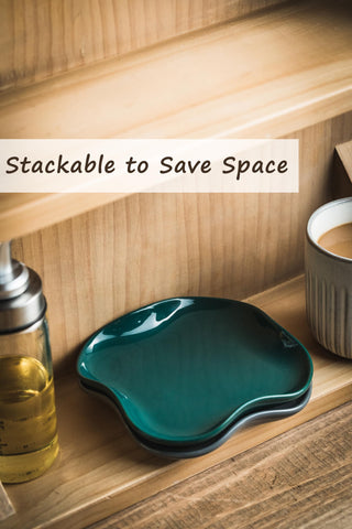 Cormomu dark green finish complements modern kitchen decor