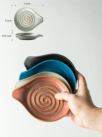 Cormomu spoon rest glossy nonstick ceramic is easy to clean